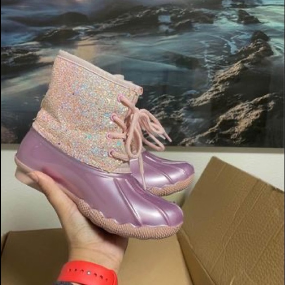 Duck boots.